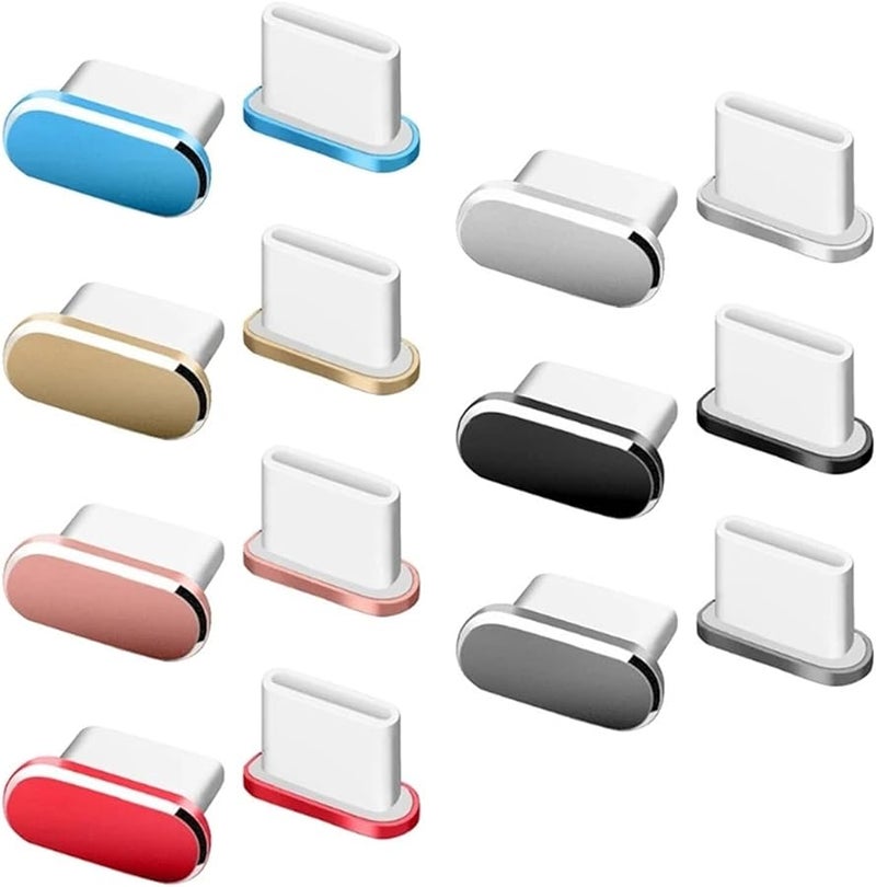 Golden USB C Dust Plug 20PCS Type C Port Protector Anti Dust Plug for Smartphones Tablets - Image 2